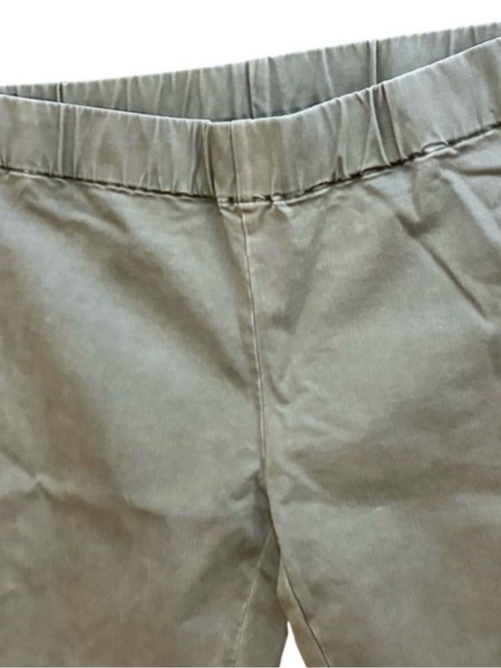 Soft Surroundings Olive Metro Denim Leggings - Size M Button Detail - Picture 3 of 7